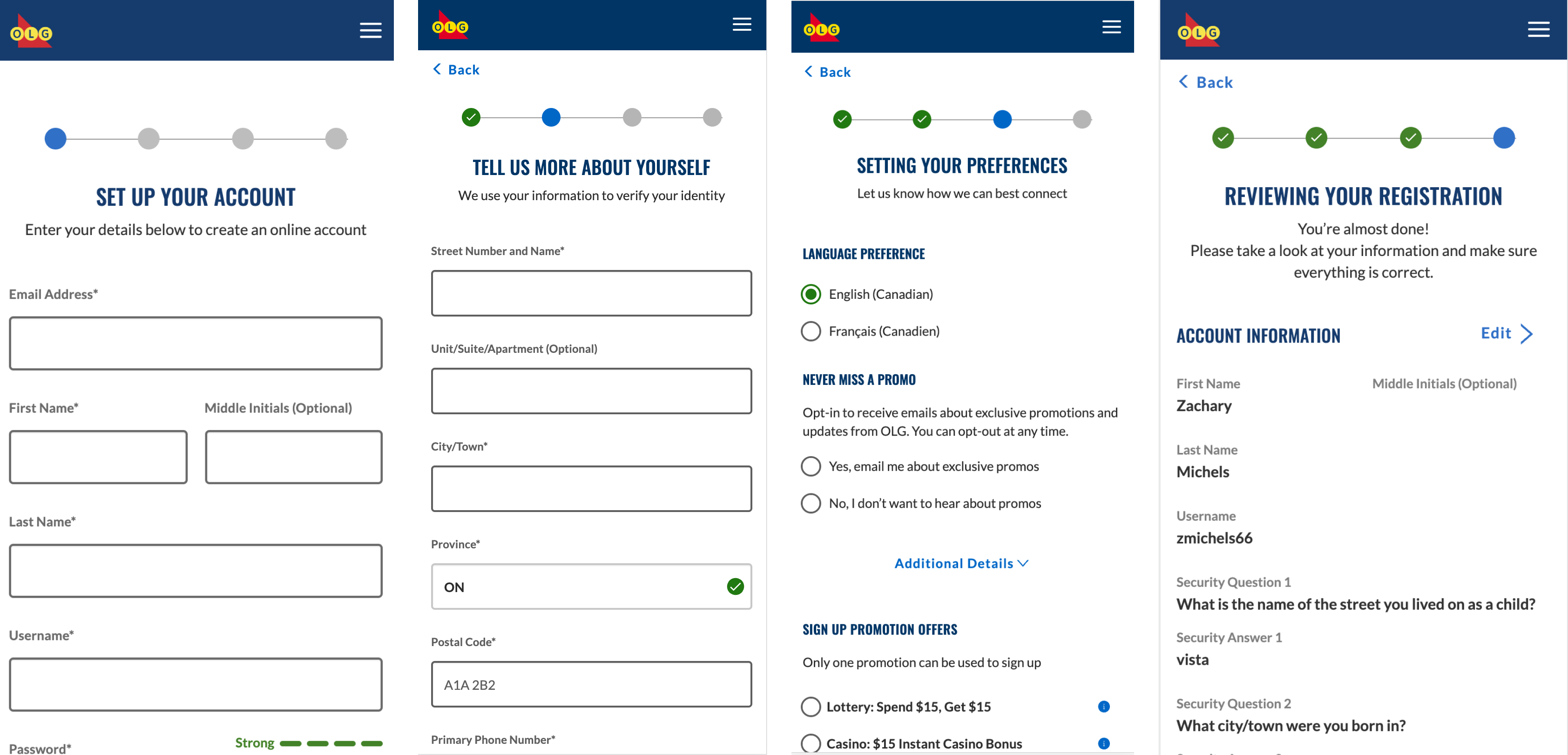 creating a proline account